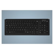 Teclado Industrial Active Key PS/2 QWERTY Inglés de EE. UU. en color negro, modelo AK-7000-P-B/US. Perfecto para entornos industriales.