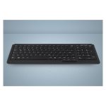 Teclado Industrial Active Key PS/2 QWERTY Inglés de EE. UU. en color negro, modelo AK-7000-P-B/US. Perfecto para entornos industriales.