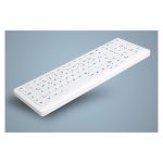 Teclado Active Key modelo AK-C7000F-U1-W/SP, diseño de oficina, con conexión USB y distribución en español, color blanco
