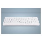 Teclado Active Key modelo AK-C7000F-U1-W/SP, diseño de oficina, con conexión USB y distribución en español, color blanco