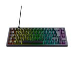 CHERRY K5V2 compacto teclado USB QWERTY en inglés con retroiluminación RGB y diseño negro. SKU: CX-K5V2-RGB-CPT-BLACK-R-US