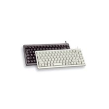 Teclado compacto CHERRY para oficina con conexión USB y PS/2 en diseño QWERTY y color negro. SKU: G84-4100LCMES-2.