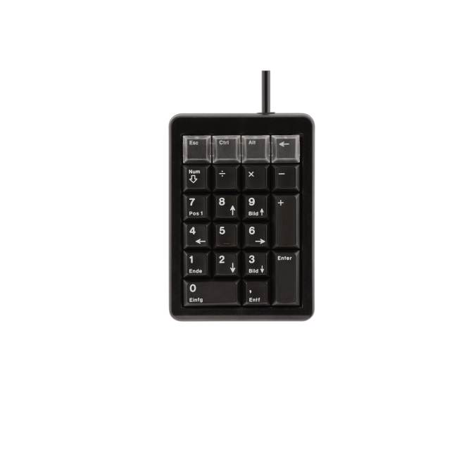 CHERRY teclado numérico portátil USB negro con alta durabilidad Teclado numérico compacto CHERRY G84-4700 para portátil o PC, USB conexión, color negro, SKU G84-4700LUCUS-2