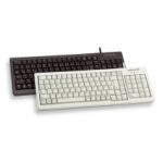 Teclado CHERRY G84-5200 con conectividad USB y PS/2 en color negro, modelo compacto y ergonómico, SKU G84-5200LCMES-2