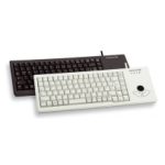 Imagen del teclado CHERRY G84-5400, un teclado QWERTY USB de color negro con teclas duraderas y diseño compacto. SKU: G84-5400LUMPO-2