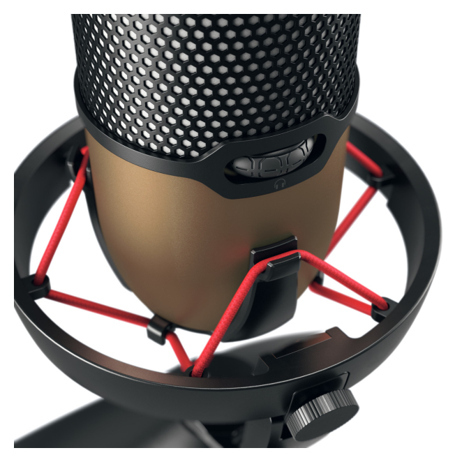 CHERRY UM 9.0 PRO RGB Negro, Cobre Micrófono de superficie para mesa 1 CHERRY UM 9.0 PRO RGB Micrófono de superficie