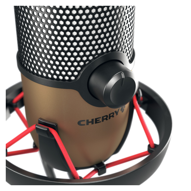 CHERRY UM 9.0 PRO RGB Negro, Cobre Micrófono de superficie para mesa 2 CHERRY UM 9.0 PRO RGB Micrófono de mesa iluminación RGB