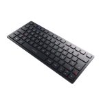 CHERRY KW 9200 MINI teclado QWERTY en español, color negro, con conectividad USB, RF Wireless y Bluetooth. SKU JK-9250ES-2