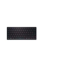 CHERRY KW 9200 MINI teclado QWERTY en español, color negro, con conectividad USB, RF Wireless y Bluetooth. SKU JK-9250ES-2