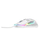 Ratón CHERRY XTRFY M42 para juegos, ambidextro, conexión USB tipo A, sensor óptico 16000 DPI. SKU M42-RGB-WHITE