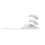 Ratón CHERRY XTRFY M42 para juegos, ambidextro, conexión USB tipo A, sensor óptico 16000 DPI. SKU M42-RGB-WHITE