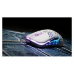 Ratón CHERRY XTRFY M42 para juegos, ambidextro, conexión USB tipo A, sensor óptico 16000 DPI. SKU M42-RGB-WHITE