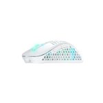 Ratón para juegos CHERRY XTRFY M4 RGB con 19000 DPI, óptico, conexión inalámbrica RF y USB Type-C, SKU M4W-RGB-WHITE