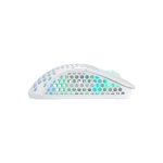Ratón para juegos CHERRY XTRFY M4 RGB con 19000 DPI, óptico, conexión inalámbrica RF y USB Type-C, SKU M4W-RGB-WHITE