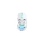 Ratón para juegos CHERRY XTRFY M4 RGB con 19000 DPI, óptico, conexión inalámbrica RF y USB Type-C, SKU M4W-RGB-WHITE