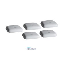 Cisco CBW140AC punto de acceso inalámbrico en color blanco con velocidad de 867 Mbps y energía sobre Ethernet (PoE). SKU 5-CBW140AC-E