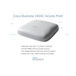 Cisco Punto de acceso modelo CBW240AC, velocidad de 1733 Mbps en color gris con soporte PoE, SKU 5-CBW240AC-E