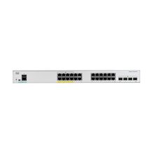 Cisco Catalyst C1000-24FP-4G-L, switch gestionado L2 con 24 puertos Gigabit Ethernet 10/100/1000, PoE y color gris. SKU: C1000-24FP-4G-L