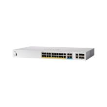 Imagen del Cisco Catalyst C1300-24MGP-4X, un switch gestionado L2/L3 con PoE, color gris, SKU C1300-24MGP-4X