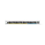 Imagen del Cisco Catalyst C1300-48MGP-4X switch gestionado L2/L3, color gris, con 48 puertos Gigabit Ethernet y soporte para energía sobre Ethernet (PoE) - SKU C1300-48MGP-4X