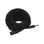 Imagen del cable de audio Cisco CAB-MIC-EXT-J= de 9 metros en color negro, ideal para conexiones de audio profesional.