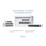 Cisco CBS110 Switch No Administrado L2, Gigabit Ethernet 10/100/1000 Mbps, Escritorio Gris, SKU CBS110-16T-UK
