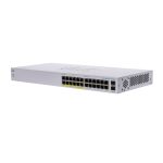 Cisco CBS110, switch no administrado de capa 2, Gigabit Ethernet 10/100/1000, con Energía sobre Ethernet PoE, formato 1U, color gris, SKU CBS110-24PP-UK