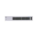 Imagen del switch Cisco CBS110 no administrado L2 con capacidad Gigabit Ethernet (10/100/1000) en color gris para escritorio. SKU: CBS110-24T-UK