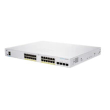 Cisco CBS250-24P-4X-EU switch gestionado L2/L3 con 24 puertos Gigabit Ethernet (10/100/1000) y color plata. SKU: CBS250-24P-4X-EU
