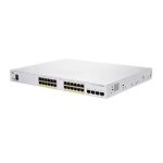 Imagen del switch Cisco CBS250-24PP-4G-EU, gestionado con capacidades L2/L3 y 24 puertos Gigabit Ethernet (10/100/1000), SKU: CBS250-24PP-4G-EU