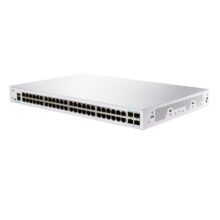 Switch Cisco CBS250 Gestionado L3 con Gigabit Ethernet (10/100/1000), color gris, modelo 1U, SKU CBS250-48T-4X-UK