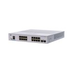 Switch de red Cisco CBS350 Gestionado L3, 16 puertos Gigabit Ethernet, color gris, SKU CBS350-16T-2G-UK