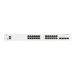 Cisco CBS350 Switch Gestionado L3 con Ethernet Gigabit, 1U de altura, color gris (CBS350-24T-4G-UK)