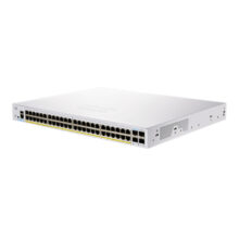 Switch gestionado Cisco CBS350-48P-4X-EU L2/L3 Gigabit Ethernet, PoE, color plata. SKU: CBS350-48P-4X-EU