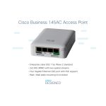 Cisco CBW145AC-E punto de acceso inalámbrico de 867 Mbit/s en color gris, con soporte para Energía sobre Ethernet (PoE). SKU: CBW145AC-E.