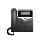 Teléfono IP Cisco 7821 en colores negro y plata, con capacidad para 2 líneas. SKU: CP-7821-K9=