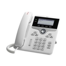 Teléfono IP Cisco 7821 Blanco con 2 líneas, SKU CP-7821-W-K9=, ideal para oficinas y empresas.