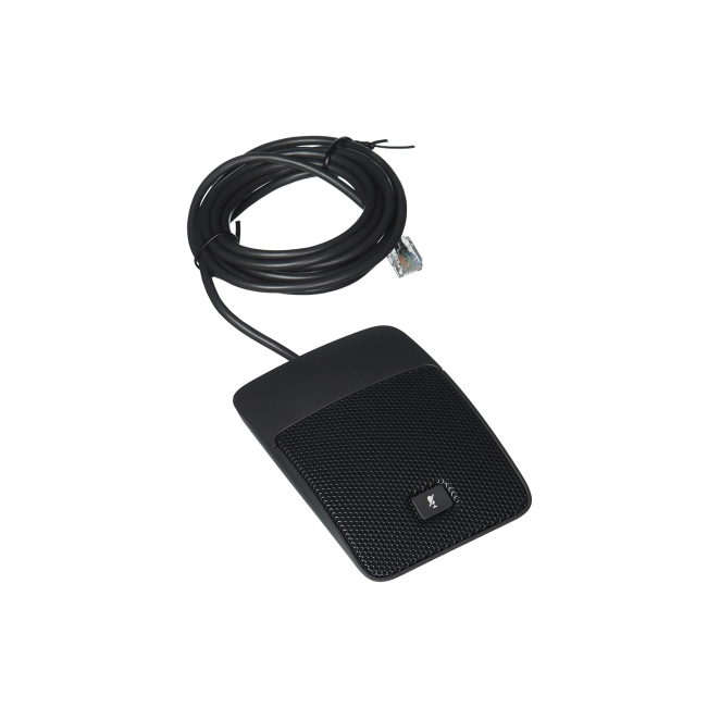 Cisco micrófono para videoconferencia plateado con cable Micrófono Cisco modelo CP-8832-MIC-WIRED= en color plata, diseñado como accesorio para videoconferencia.