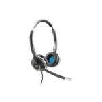 Auriculares alámbrico Cisco modelo 532, ideal para oficinas y centros de llamadas, con conexión USB tipo A. SKU: CP-HS-W-532-USBA=