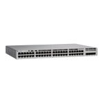 Imagen del switch Cisco Catalyst 9200L gestionado L3 Gigabit Ethernet (10/100/1000) con PoE, en color gris, modelo SKU C9200L-48P-4G-E.