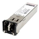 Imagen del módulo transceptor Cisco GLC-GE-100FX=, compatible con fibra óptica 1000 Mbit/s, tipo SFP y longitud de onda de 1310 nm. SKU: GLC-GE-100FX=