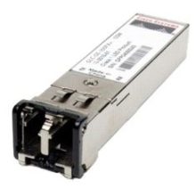 Imagen del módulo transceptor Cisco GLC-GE-100FX=, compatible con fibra óptica 1000 Mbit/s, tipo SFP y longitud de onda de 1310 nm. SKU: GLC-GE-100FX=