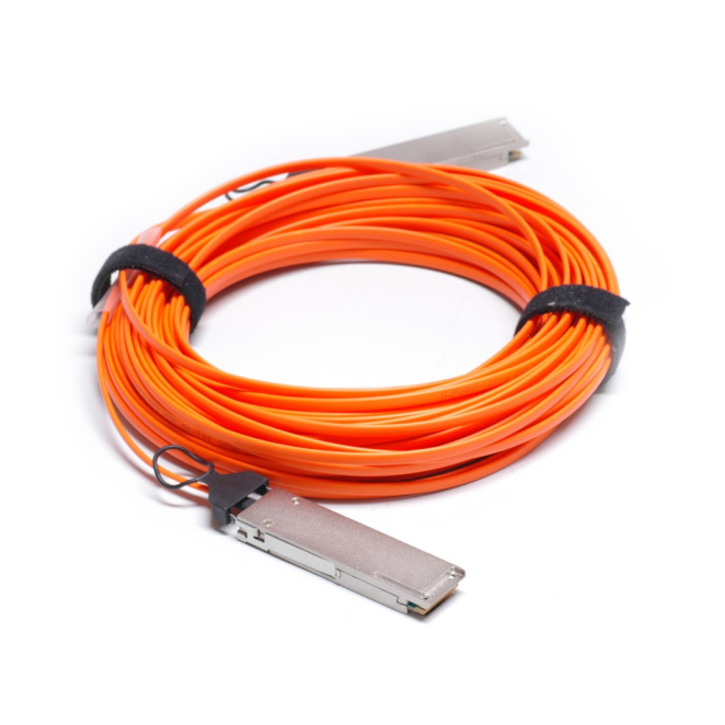 Cisco Cable de Fibra Óptica 10m 100GBASE QSFP, Ideal para InfiniBand Cable de fibra óptica Cisco de 10 metros con 100GBASE QSFP y compatibilidad InfiniBand. SKU: QSFP-100G-AOC10M=