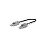 Imagen del Cisco STACK-T4-1M=, un cable de fibra óptica e InfiniBand de 1 metro en colores negro y gris, ideal para redes de alta velocidad y conexión segura.