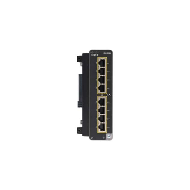 Cisco Switch Gestionado L2 Gigabit Ethernet PoE Negro Cisco IEM-3300-8P= switch gestionado L2 Gigabit Ethernet (10/100/1000) con energía sobre Ethernet (PoE) en color negro. SKU: IEM-3300-8P=
