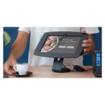 Compulocks mueble y soporte negro para dispositivos multimedia. Un carro diseñado para la administración y organización de tabletas, SKU 111B.