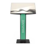 Compulocks soporte de seguridad negro para tabletas de 32 pulgadas con SKU 140BLBPB