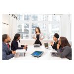 Soporte de seguridad antirrobo para tablet Compulocks AV Capsule, modelo 341B, ideal para sitios públicos y presentaciones.