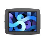 Imagen del soporte ajustable para monitor de Compulocks, modelo 827B830IPMSB, diseñado para mayor seguridad y compatibilidad con diferentes tablets