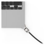 Imagen del Compulocks MBALDG05, un cable antirrobo de color plata diseñado para portátiles, con especificaciones de alta seguridad y llave incluida, SKU MBALDG05